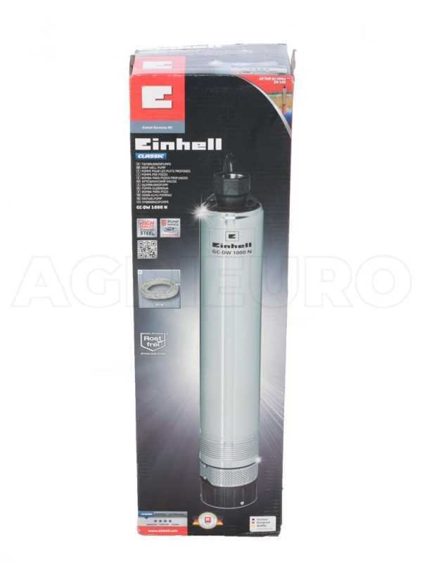Pompe immergée de forage Einhell GC-DW 1000 – pompe électrique Inox eau claire – 1000W – Image 3