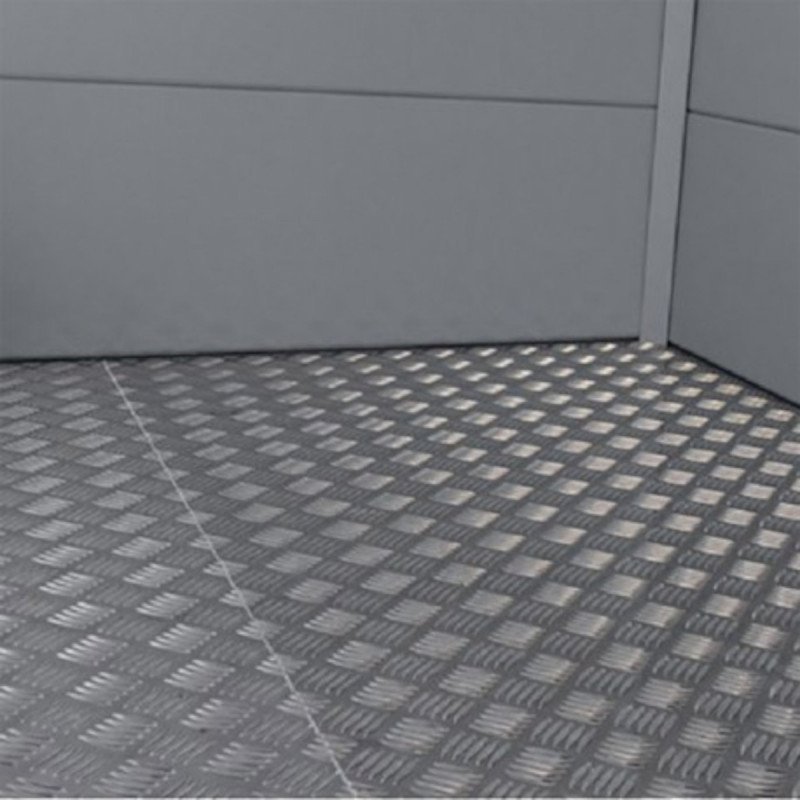Abri Telluria en acier galvanisé gris 9,8m² avec double porte Eleganto 3330 – Image 4