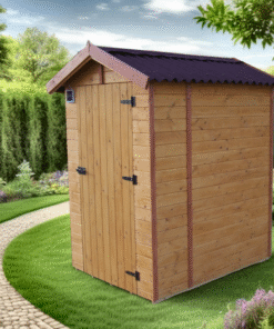 Toilettes sèches grand modèle en bois massif panneaux 16mm + plancher - Habrita