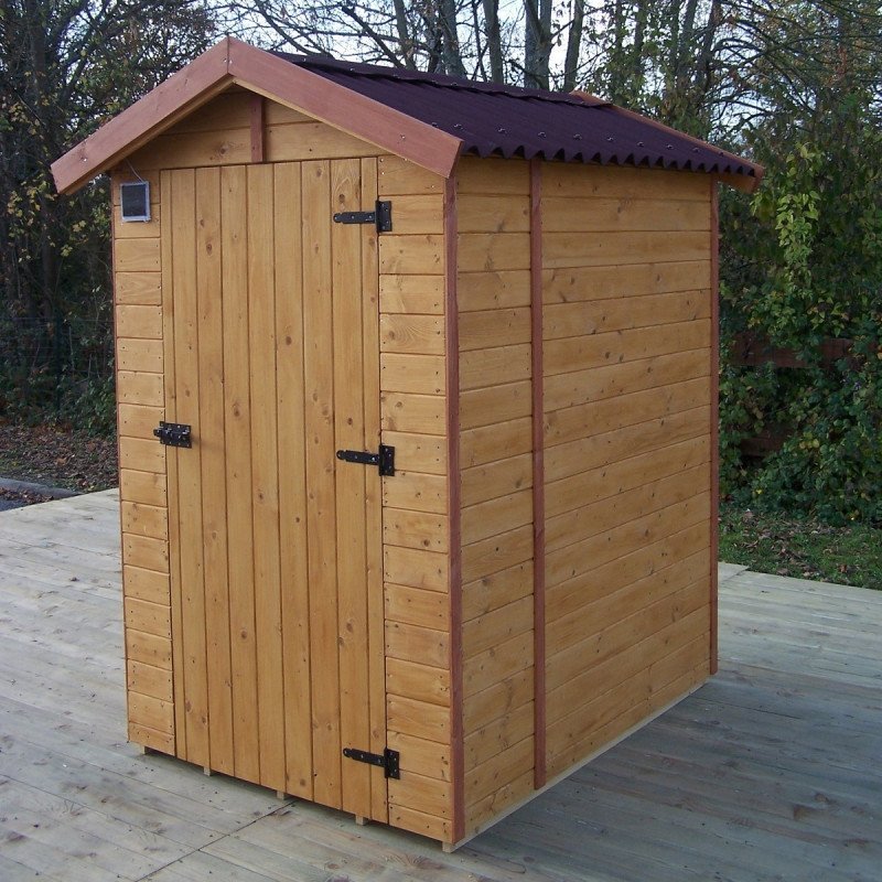 Toilettes sèches grand modèle en bois massif panneaux 16mm + plancher - Habrita – Image 5