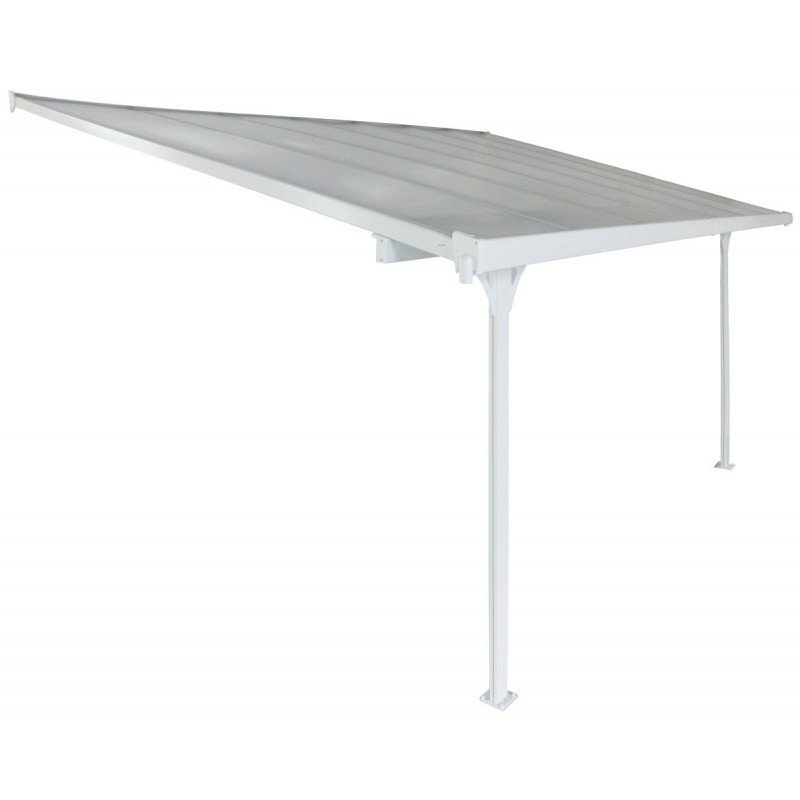 Toit de terrasse ajustable en aluminium laqué blanc 3,05×4,36m X-METAL – Image 16