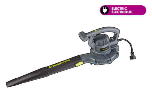 Souffleuse et aspirateur à feuilles électrique Yardworks, 12 A, 400 pi3/min, noir – Image 5