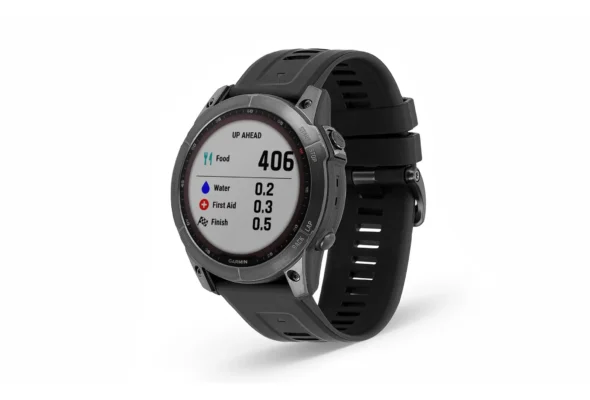 Garmin Fenix 7 Sapphire Solar Titane - Alida Vélo
